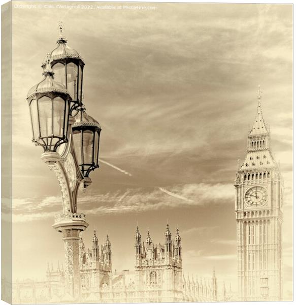 The Houses of Parliament Canvas Print by Cass Castagnoli