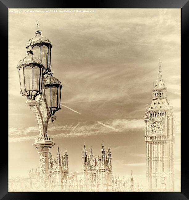 The Houses of Parliament Framed Print by Cass Castagnoli