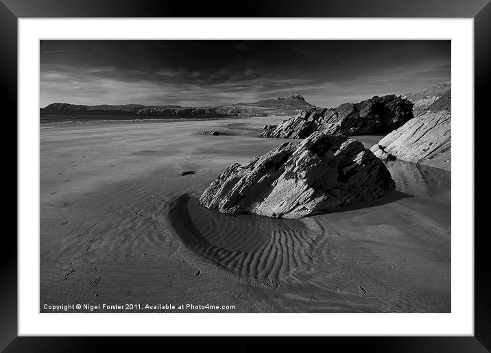 Whitesands Rock Framed Mounted Print by Creative Photography Wales