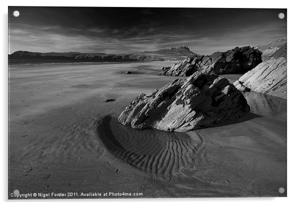 Whitesands Rock Acrylic by Creative Photography Wales