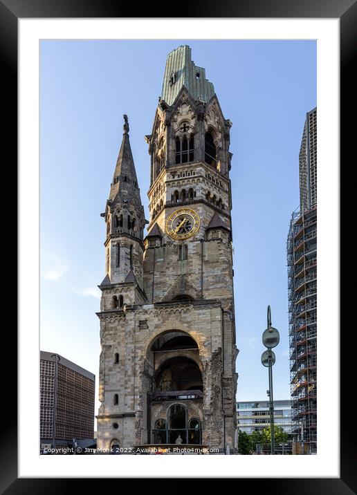 Kaiser Wilhelm Memorial Church, Berlin Framed Mounted Print by Jim Monk