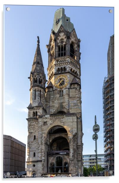 Kaiser Wilhelm Memorial Church, Berlin Acrylic by Jim Monk