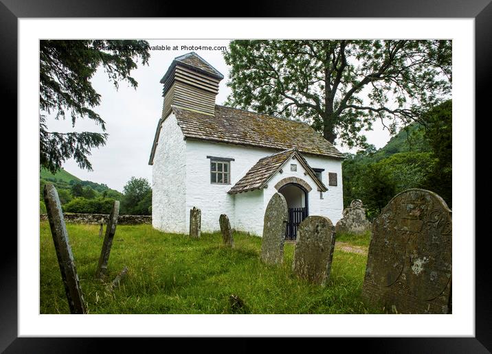 Chapel at Capel y Ffin Black Mountains Framed Mounted Print by Nick Jenkins