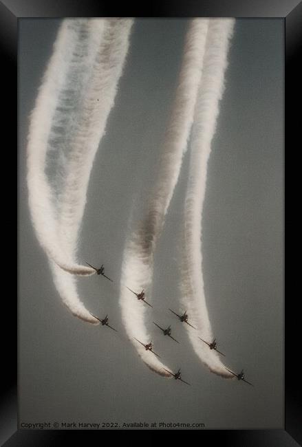 The Red Arrows  Framed Print by Mark Harvey