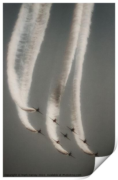 The Red Arrows  Print by Mark Harvey