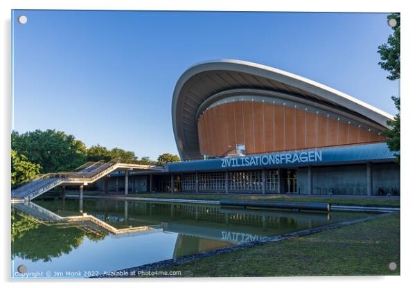 House of World Cultures in Berlin Acrylic by Jim Monk