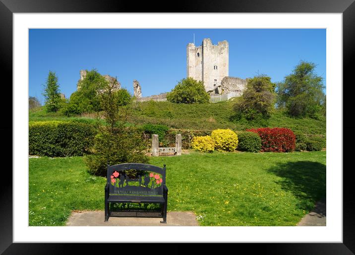 Conisbrough Castle and Coronation Park Framed Mounted Print by Darren Galpin