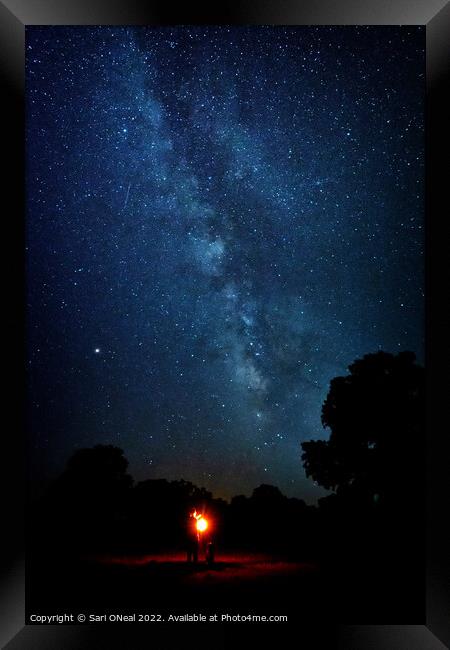 Lighting up the Milky Way Framed Print by Sari ONeal