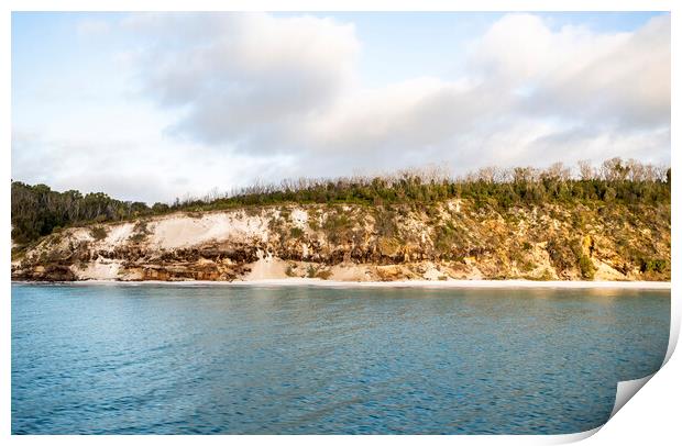 Fraser Island Coast Line Print by Antonio Ribeiro