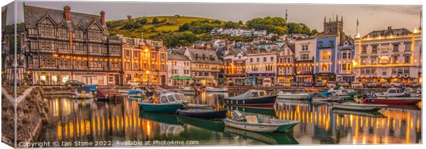 A Serene Night in Dartmouth Canvas Print by Ian Stone