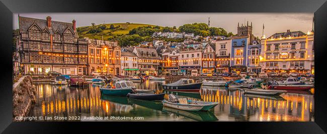 A Serene Night in Dartmouth Framed Print by Ian Stone