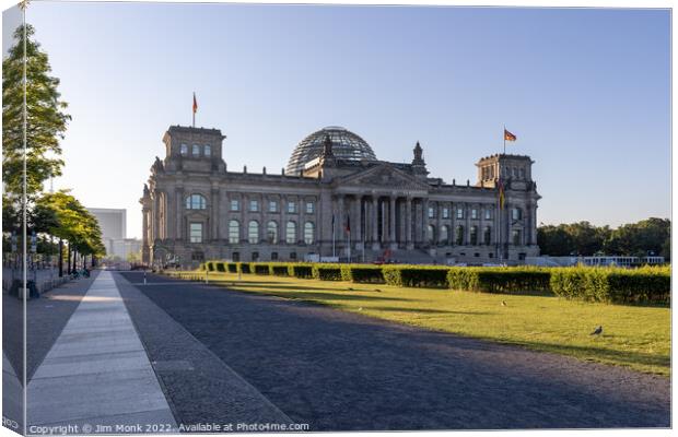 Reichstag Building Canvas Print by Jim Monk