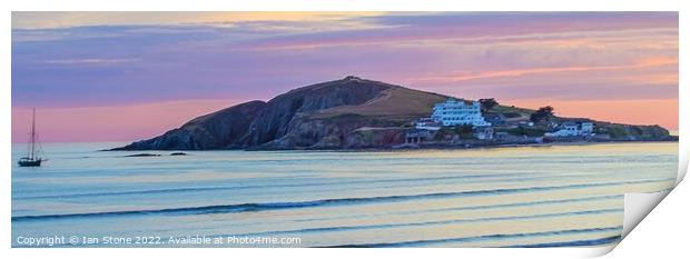 Burgh island panorama  Print by Ian Stone