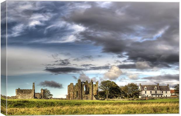 Lindisfarne Priory Canvas Print by Kevin Tate