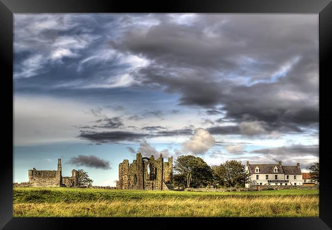 Lindisfarne Priory Framed Print by Kevin Tate