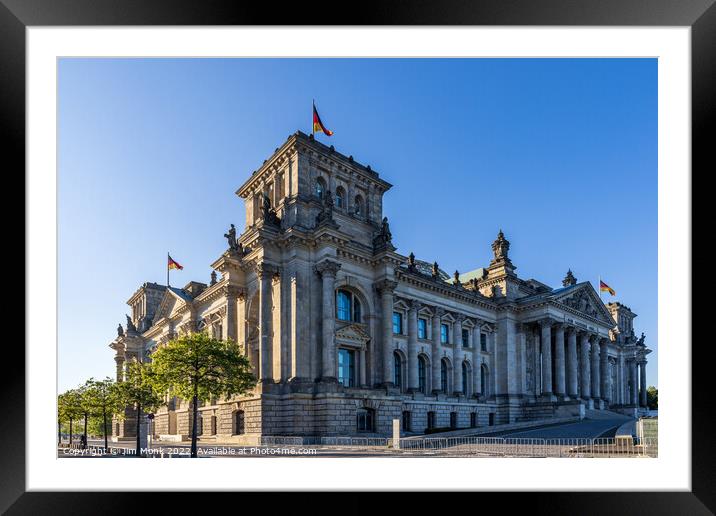 The Reichstag building Framed Mounted Print by Jim Monk