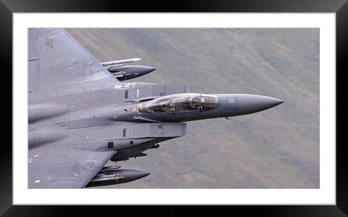 F15 Strike eagle cockpit Framed Mounted Print by Rory Trappe