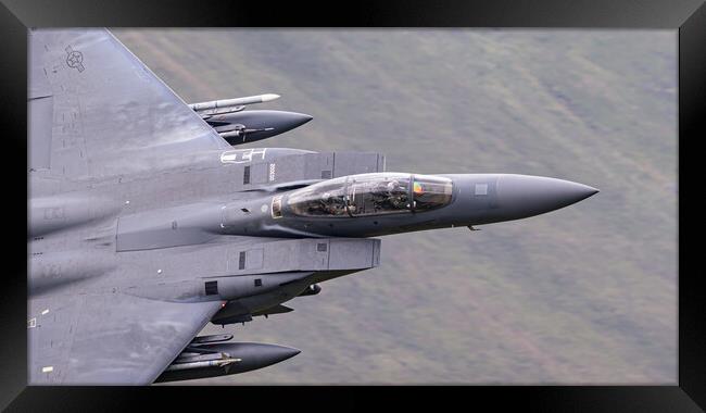 F15 Strike eagle cockpit Framed Print by Rory Trappe
