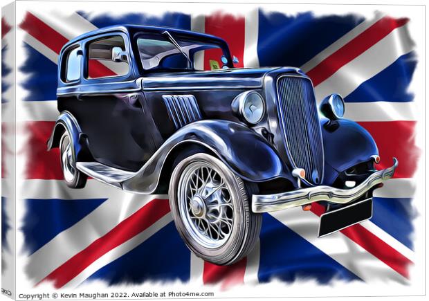 The Timeless Beauty of a 1935 Ford Canvas Print by Kevin Maughan