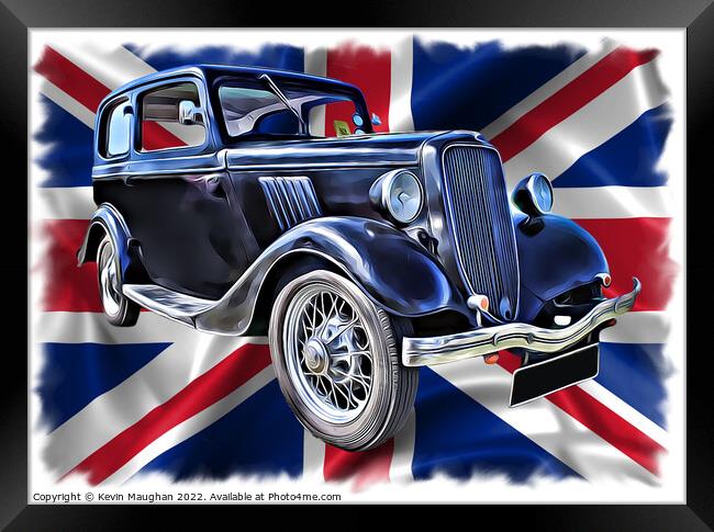 The Timeless Beauty of a 1935 Ford Framed Print by Kevin Maughan