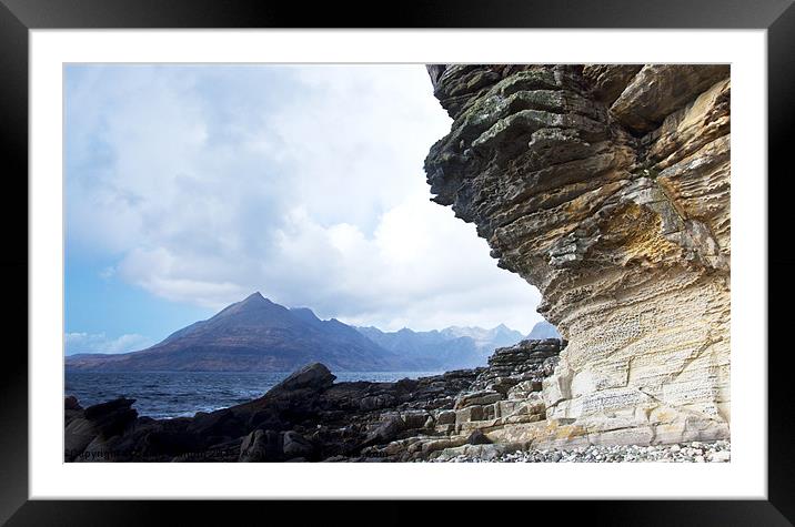 Elgol View to the Cuillins Framed Mounted Print by Derek Whitton