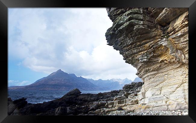 Elgol View to the Cuillins Framed Print by Derek Whitton