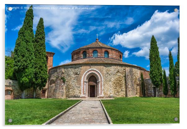 Chiesa di San Michele Arcangelo in Perugia, Umbria Acrylic by Angus McComiskey