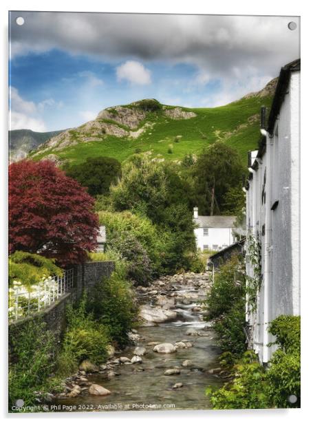 Coniston Acrylic by Phil Page