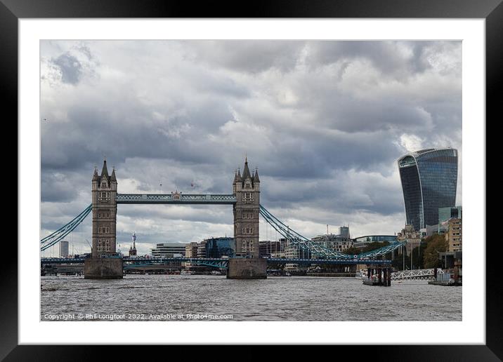 River Thames London Framed Mounted Print by Phil Longfoot