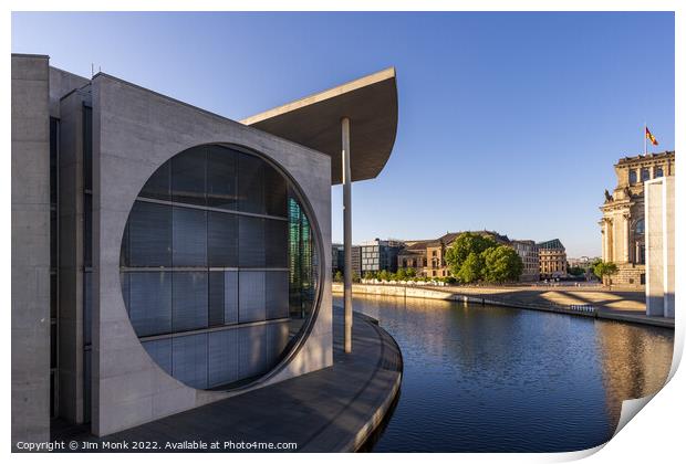 Marie-Elisabeth-Lüders-Haus, Berlin Print by Jim Monk