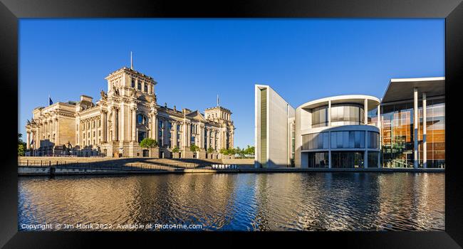 The Reichstag and Paul Loebe Buildings, Berlin Framed Print by Jim Monk