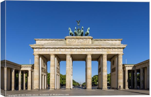 Brandenburg Gate, Berlin Canvas Print by Jim Monk