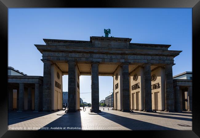 Brandenburg Gate Berlin Framed Print by Jim Monk