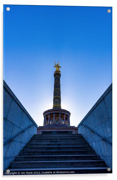 The Berlin Siegessaeule (Victory Column)  Acrylic by Jim Monk