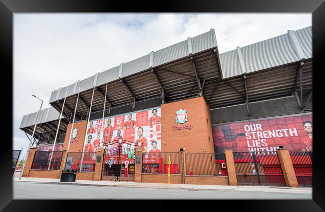 The Kop stand Framed Print by Jason Wells