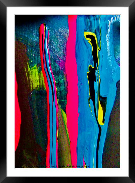 Abstract 319 Framed Mounted Print by Stephanie Moore