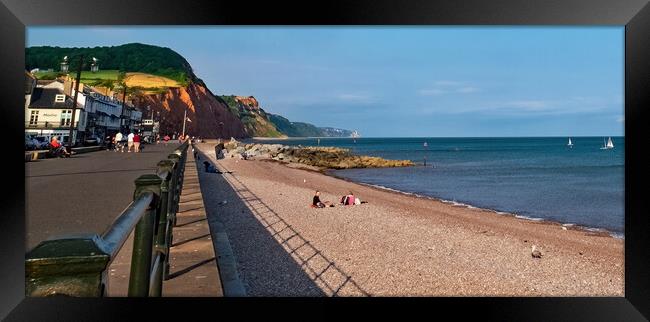 Early Evening in Sidmouth Framed Print by Joyce Storey