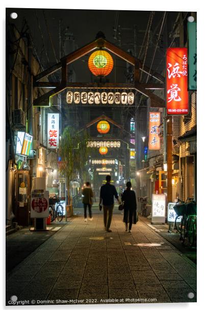 Chinatown Yokohama Acrylic by Dominic Shaw-McIver