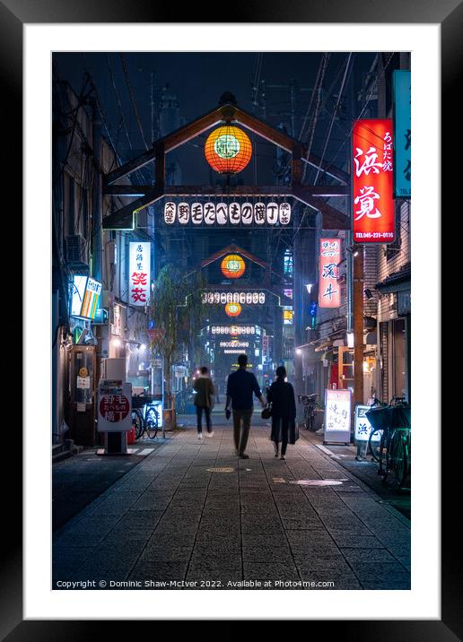 The Vibrant Streets of Chinatown Yokohama Framed Mounted Print by Dominic Shaw-McIver
