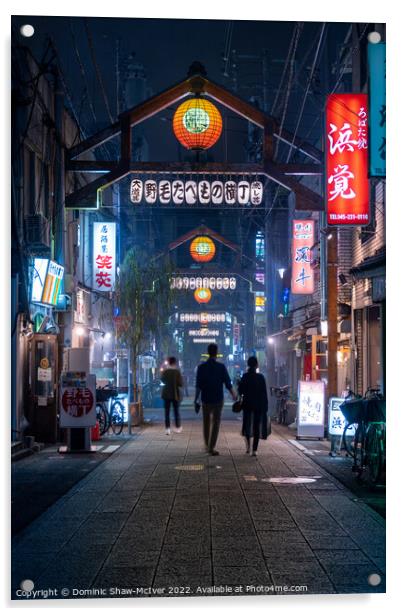 The Vibrant Streets of Chinatown Yokohama Acrylic by Dominic Shaw-McIver