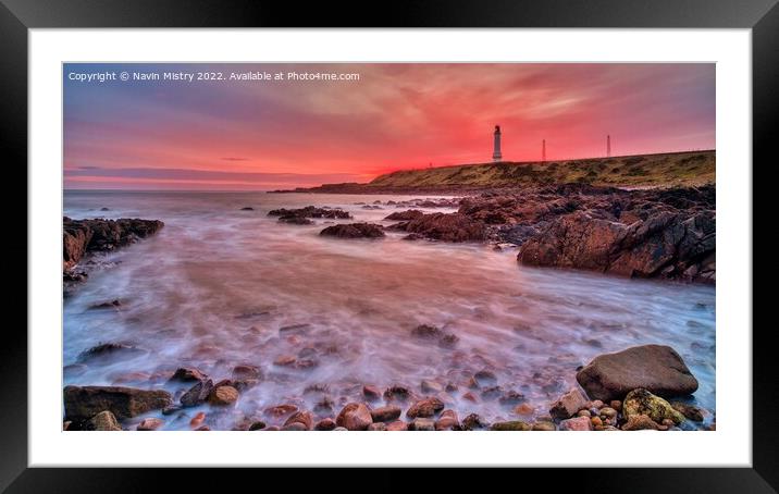 Aberdeen Bay Sunrise  Framed Mounted Print by Navin Mistry