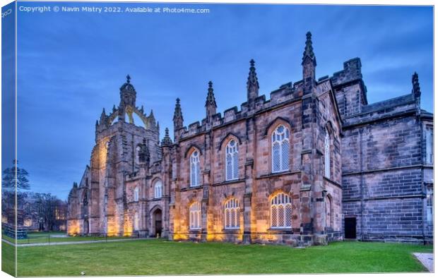 King's College Aberdeen Canvas Print by Navin Mistry