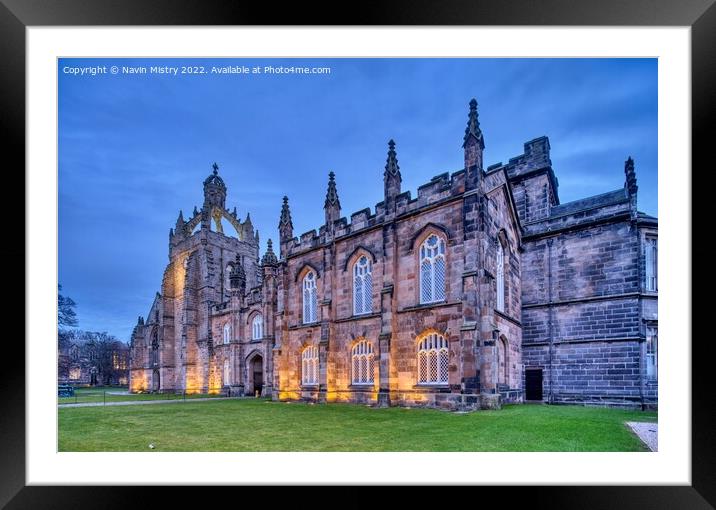 King's College Aberdeen Framed Mounted Print by Navin Mistry