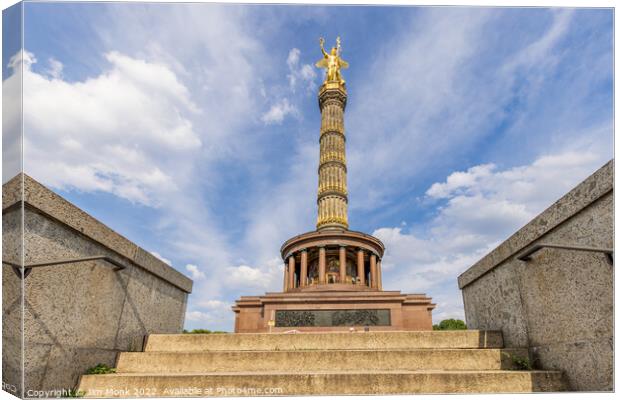 The Siegessaeule (Victory Column) in Berlin Canvas Print by Jim Monk