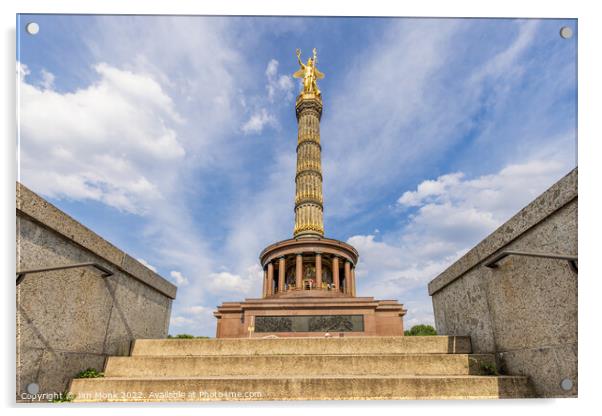 The Siegessaeule (Victory Column) in Berlin Acrylic by Jim Monk