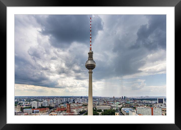 TV Tower Berlin Framed Mounted Print by Jim Monk