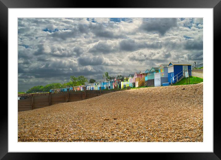 Tankerton in Whitstable Framed Mounted Print by Alison Chambers