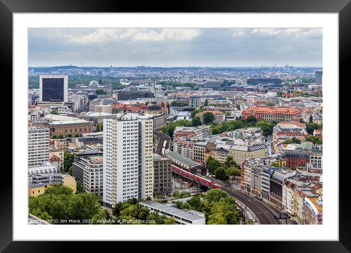 Berlin View Framed Mounted Print by Jim Monk
