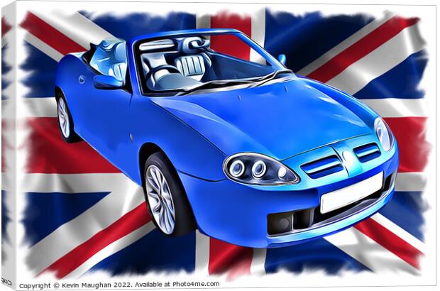 2004 MG TF (Digital Art) Canvas Print by Kevin Maughan