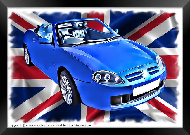 2004 MG TF (Digital Art) Framed Print by Kevin Maughan